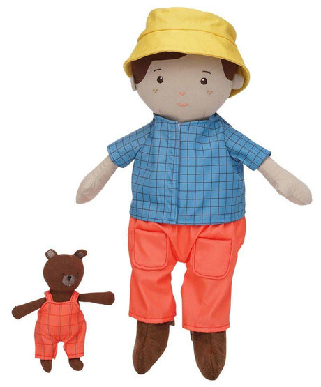 Lalka Manhattan Toy Alex z Misiem do Czesania, zdejmowane ubranko, możliwość prania, idealna lalka dla dzieci