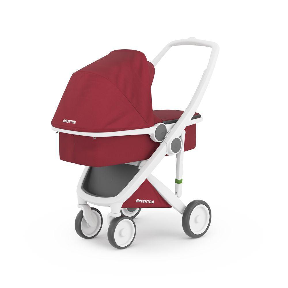 Greentom Wózek Carrycot (v.2.1) White-Cherry - Noski Noski