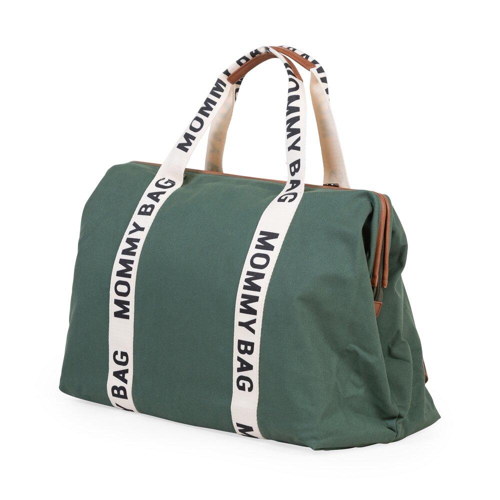 Childhome Torba Mommy Bag Signature Zielona - Noski Noski