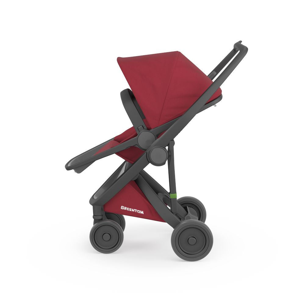 GREENTOM: Reversible stroller (V.2.1) Black-Charry