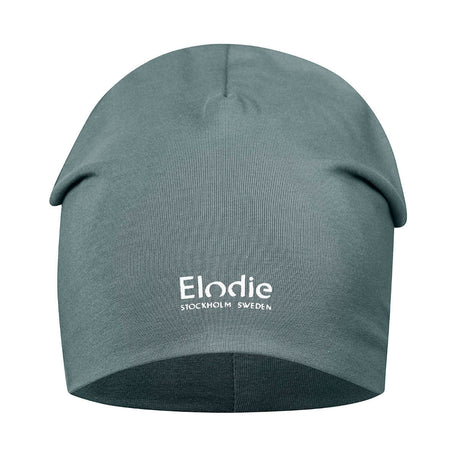 Miękka czapka dla dziewczynki Elodie Details Deco Turquoise z bawełny organicznej, idealna na wiosnę.