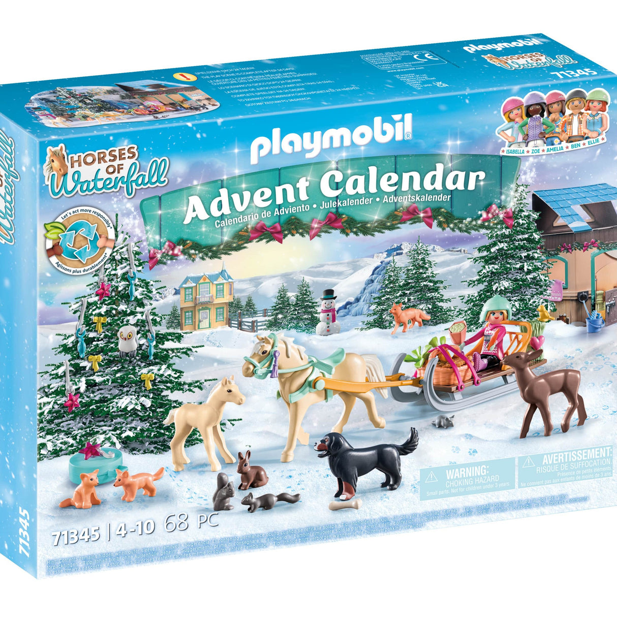Playmobil: kalendarz adwentowy Świat koni: Świąteczny Kulig Country
