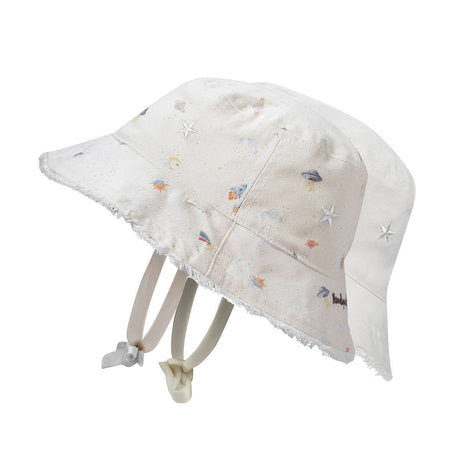 Bawełniany kapelusz Bucket Hat Elodie Details dla dzieci 6-12m, ochroną SPF 30, idealny na letnie spacery.