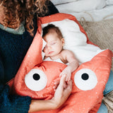 Śpiworek do spania Baby Bites Shark Beach Coral 1-18 m, idealny do łóżeczka, wózka i spacerówki, z motywem rybki.