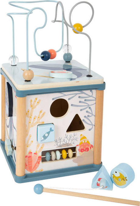 Zabawka edukacyjna Small Foot Podwodny świat - kostka sensoryczna rozwijająca umiejętności i ciekawość maluchów.