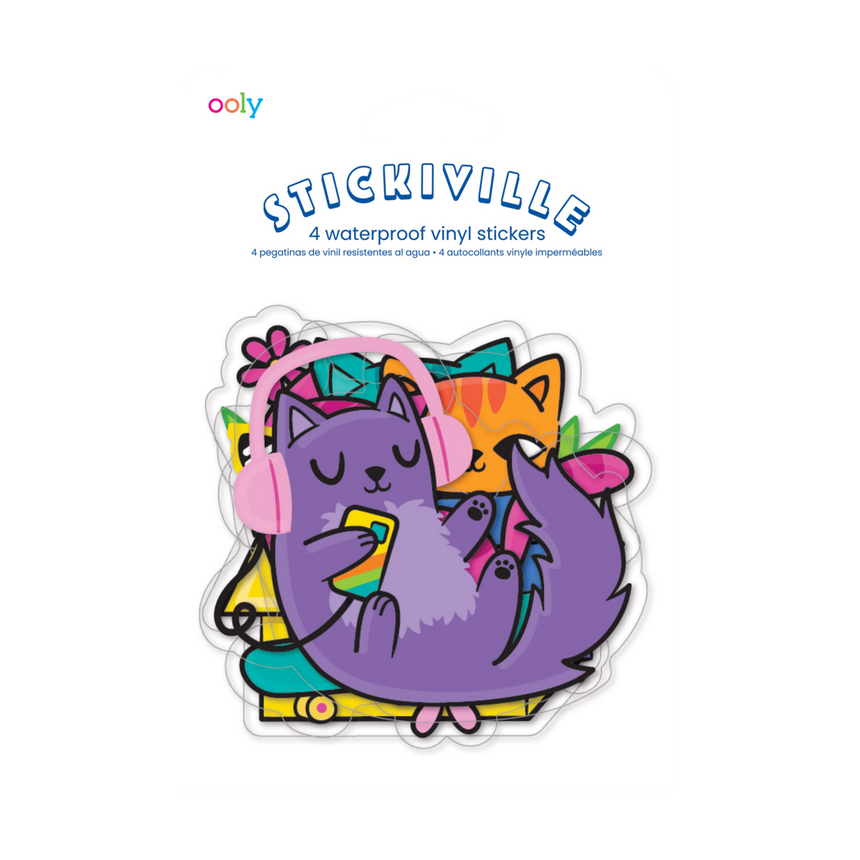 Naklejki wodoodporne dla dzieci Ooly Stickville 4 szt.