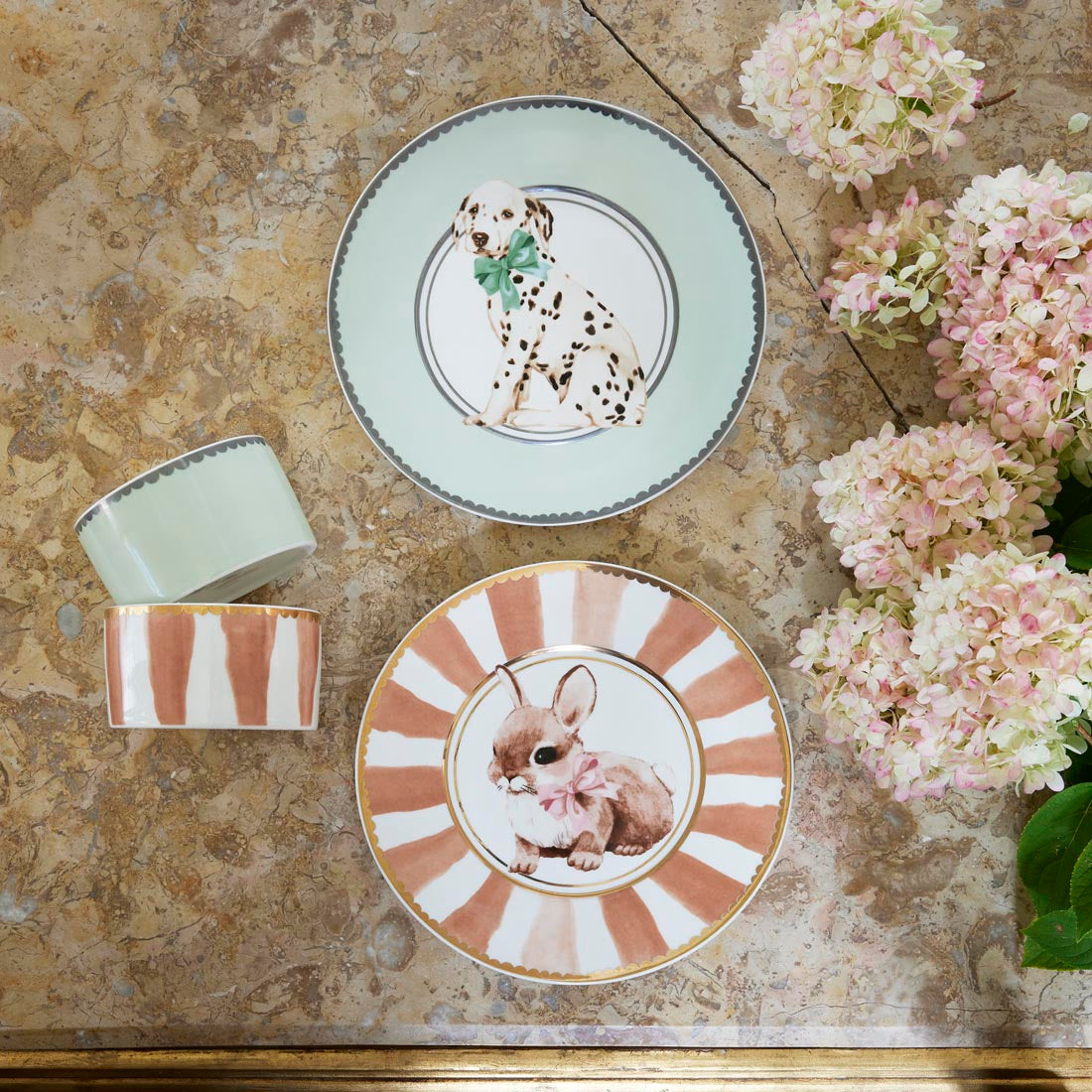 Elodie Details - Porcelain dinner set - Bunny Darling