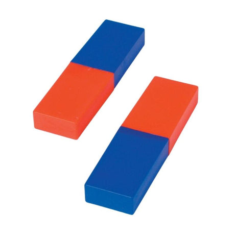 Duże, kolorowe magnesy dla dzieci Tickit Standard Bar, bezpieczne i idealne do nauki magnetyzmu, 2 sztuki.
