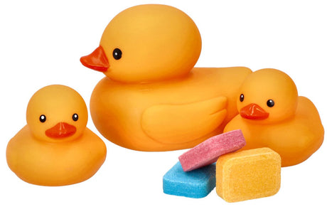 Zabawki do kapieli Mom's Care kaczki z tabletkami barwiącymi wodę
