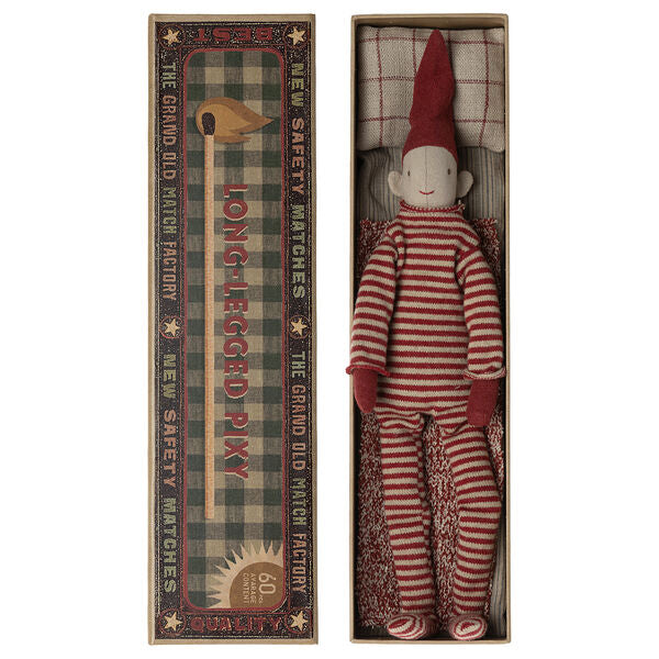 Maileg: elf w pudełeczku Pixy Elf in Box Long Legged