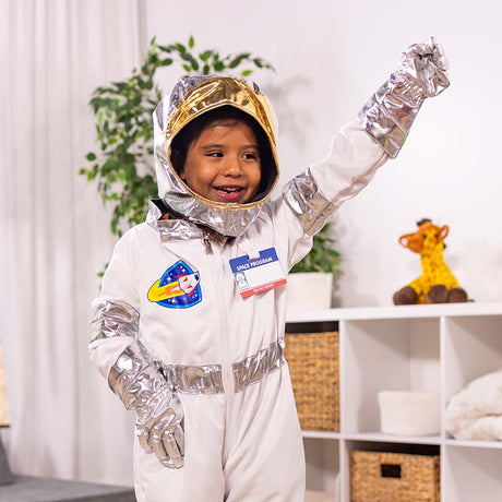 Strój astronauty Melissa and Doug, wysokiej jakości kostium dla dzieci, idealny do międzygalaktycznych przygód.
