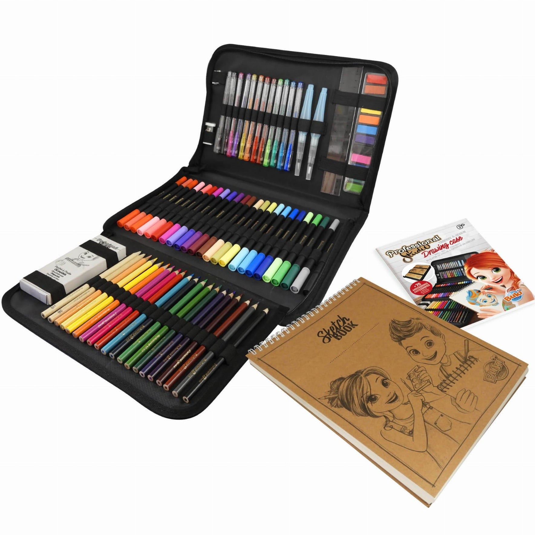 Buki: Small artist's folder with Sketchbook Professional Studio Drawing Case
