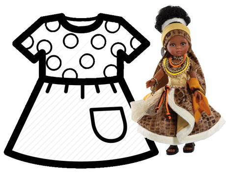 Ubranka dla lalek Paola Reina 54555 32 cm – stylowy, wysokiej jakości strój bez butów. Idealne akcesoria dla lalek.