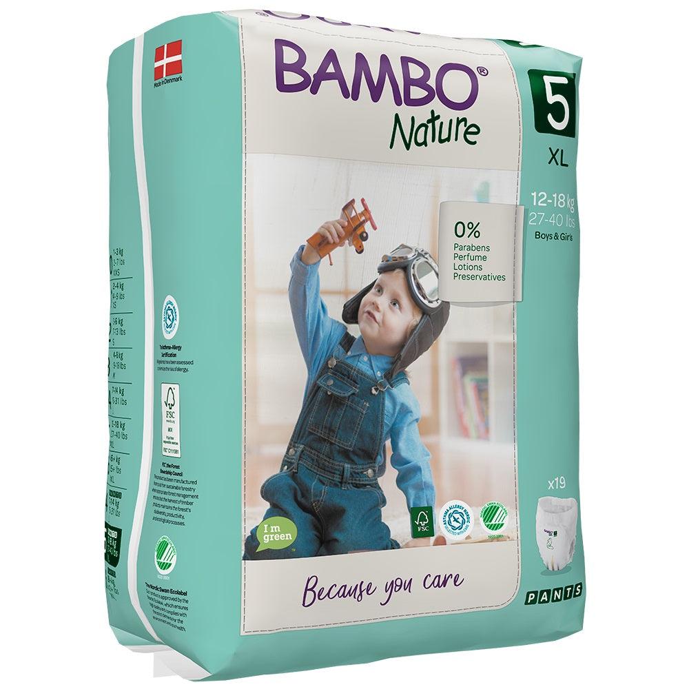 Bambo Nature: pieluchomajtki dla dzieci Junior 5 XL 11-17 kg 19 szt. - Noski Noski