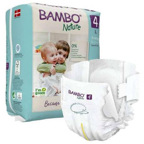 Bambo Nature: pieluchy jednorazowe Maxi 4 L 7-14 kg 24 szt. - Noski Noski