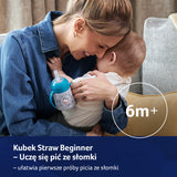 Kubek niekapek Lovi Straw Begginer 150 ml