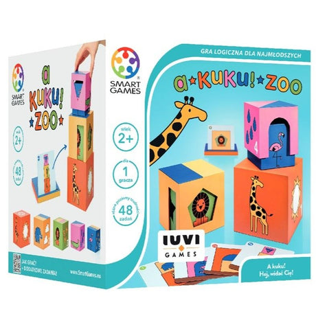 Gra edukacyjna Iuvi A kuku! Zoo - rozwijaj zdolności językowe, poznawaj kolory i zwierzęta z 48 zadaniami.