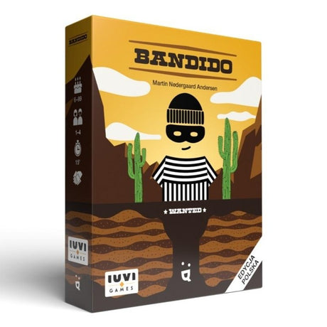 Iuvi Games gra karciana Helvetiq Bandido - emocjonująca, kooperacyjna gra w karty, zatrzymajcie ucieczkę Bandido!