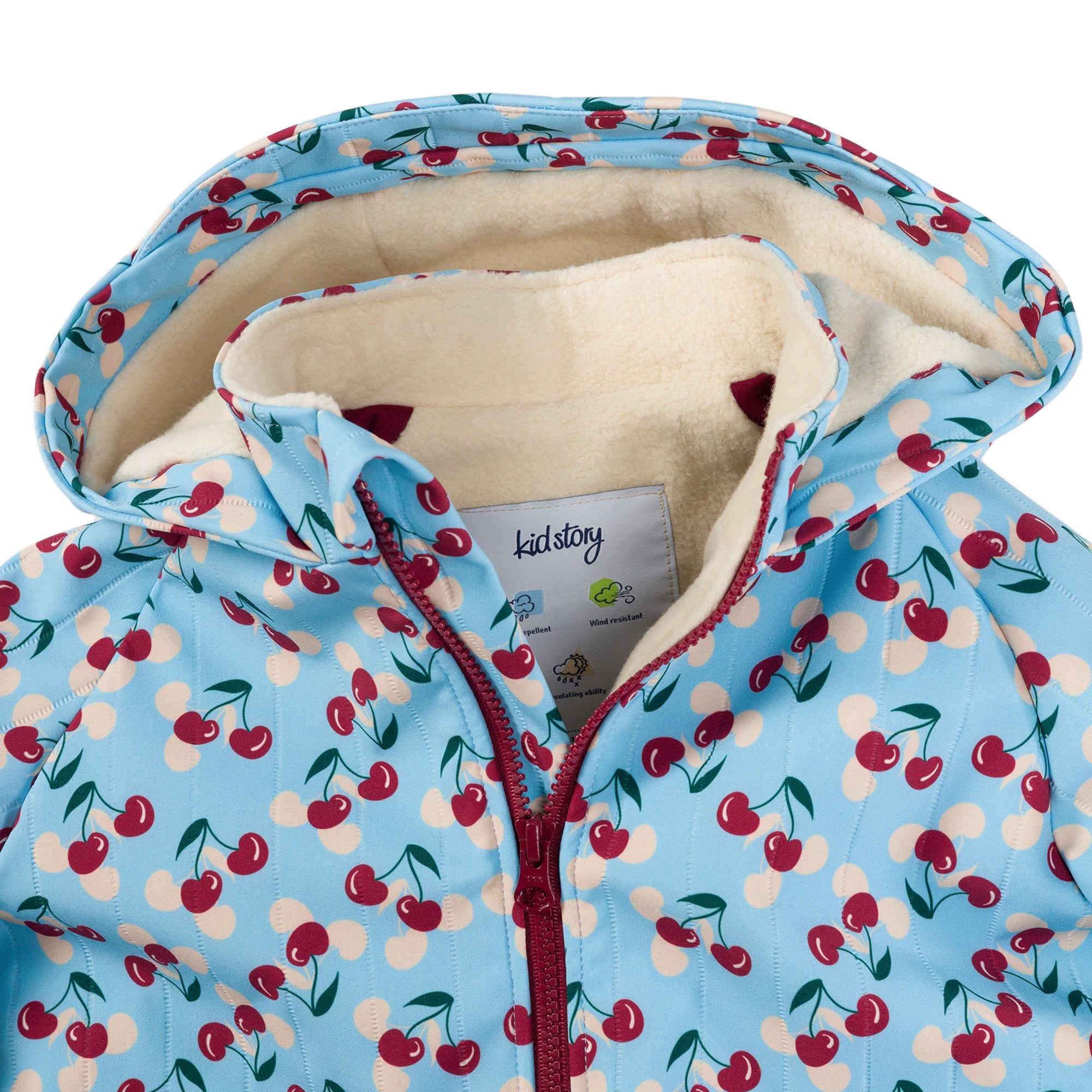 Історія малюка: космічна вишнева термальна куртка
