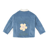 Kurtka sztruksowa Kid Story Teddy Air Blue Flowers