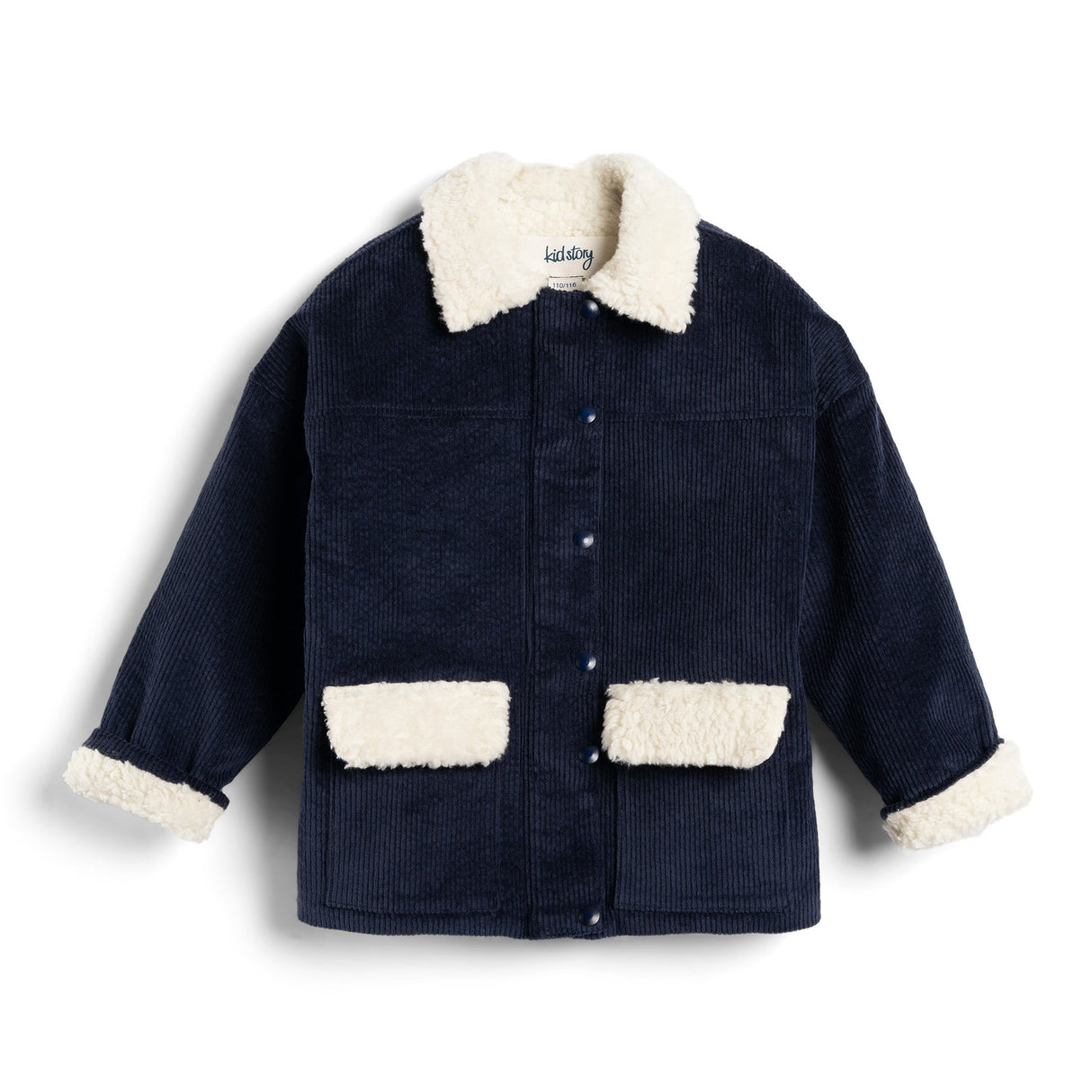 Kid Story: Teddy Storm Blue Cookie corduroy jacket