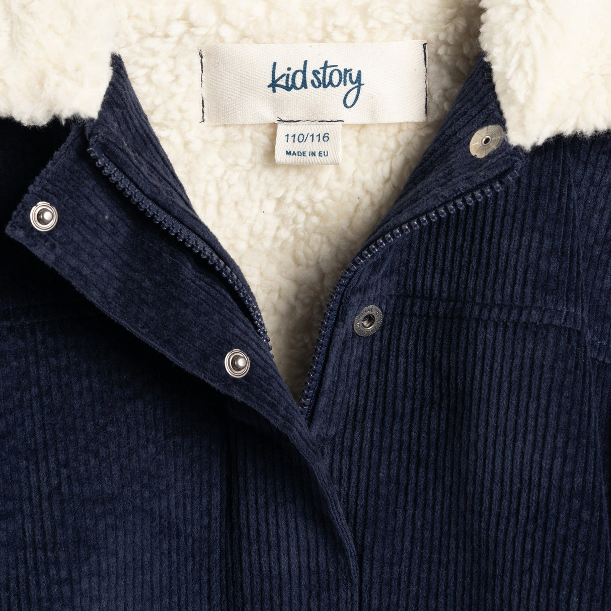 Kid Story: Teddy Storm Blue Cookie corduroy jacket