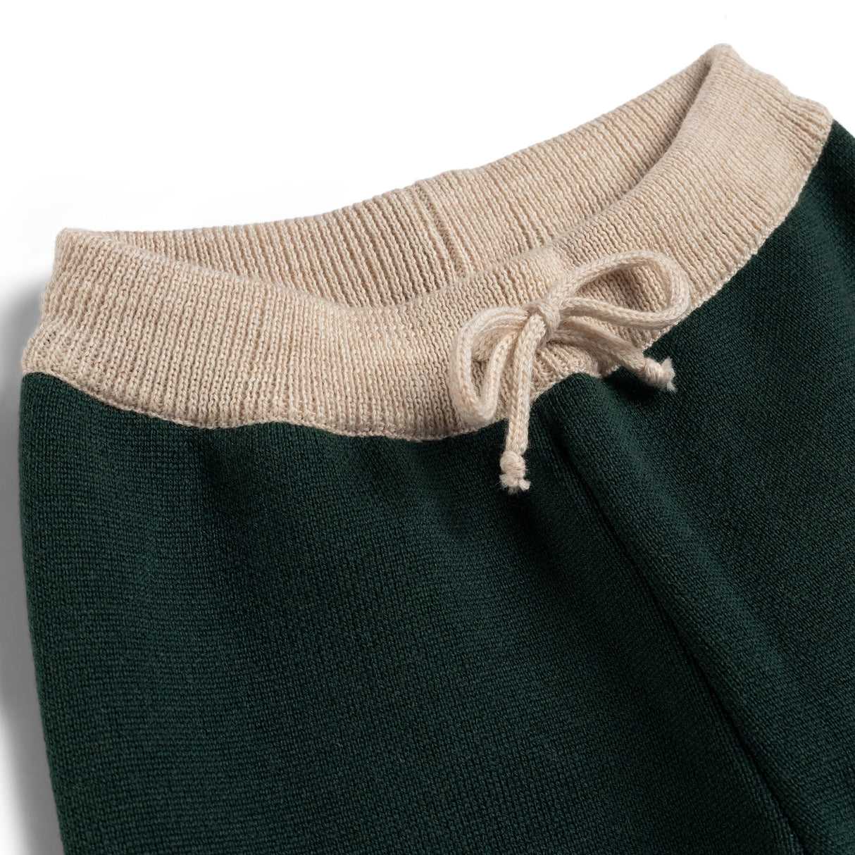 Kid Story: Merino Green Chessboard pants