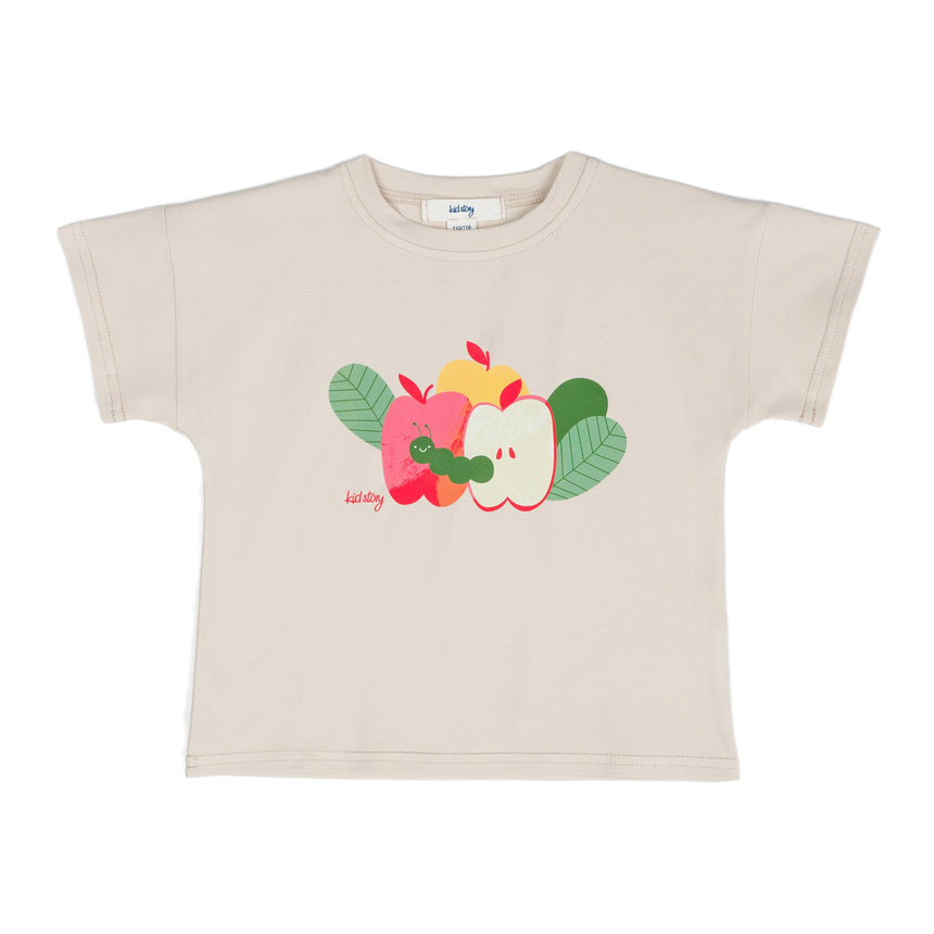 Historia de los niños: camiseta de algodón orgánico de arena ligera