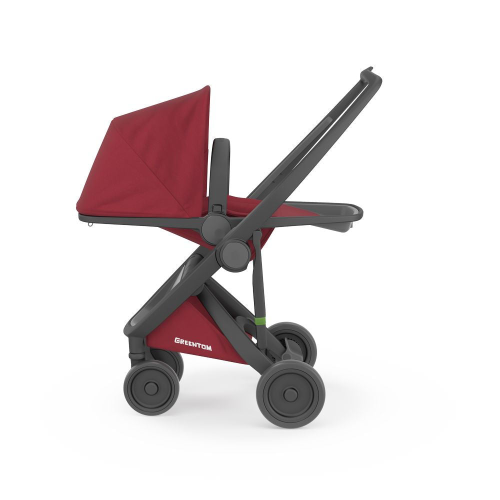 GREENTOM: Reversible stroller (V.2.1) Black-Charry