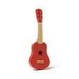 Gitara dziecięca czerwona Kid's Concept z wycięciem gwiazdy, drewniana, rozwija muzyczne talenty maluchów.