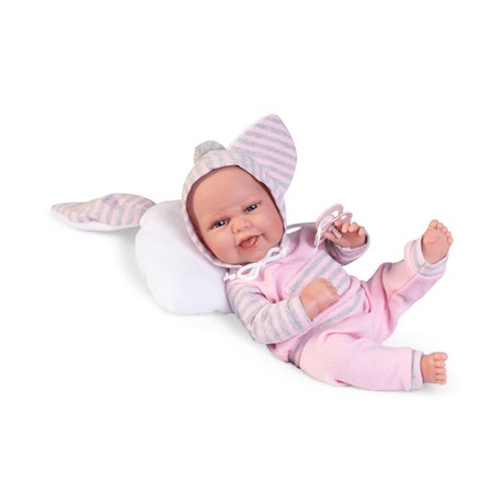 Lalka bobas Antonio Juan Baby Clara 60148, realistyczna i miękka, idealna dla dzieci; ręcznie wykonana w Hiszpanii.
