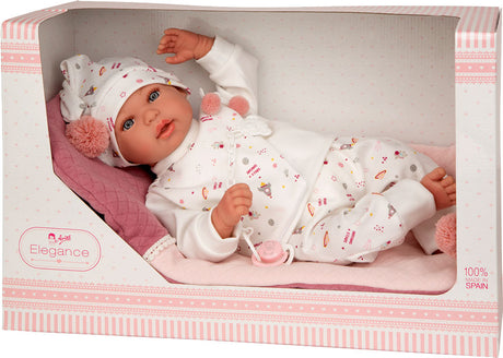 Lalka bobas Arias 65306, realistyczne niemowlę, wysokiej jakości, atrakcyjna dla małych opiekunów.