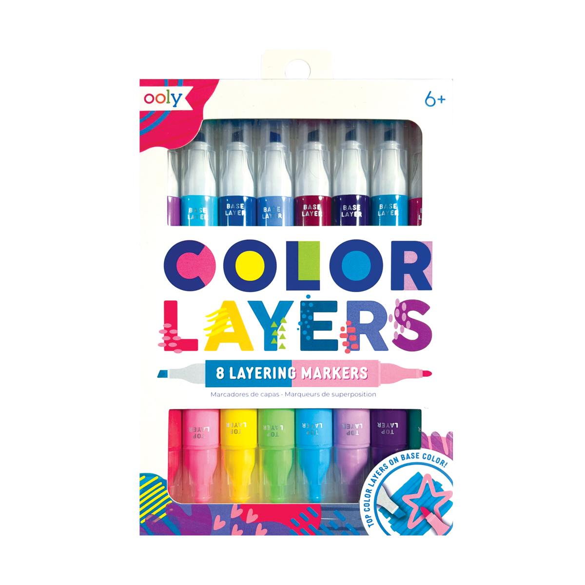 Oola: double -sided Color Layers felt -tip pen.