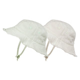 Dwustronny kapelusz Elodie Details, Bucket Hat Gelato Green dla maluchów 6-12 m-cy z ochroną SPF 30 na lato.