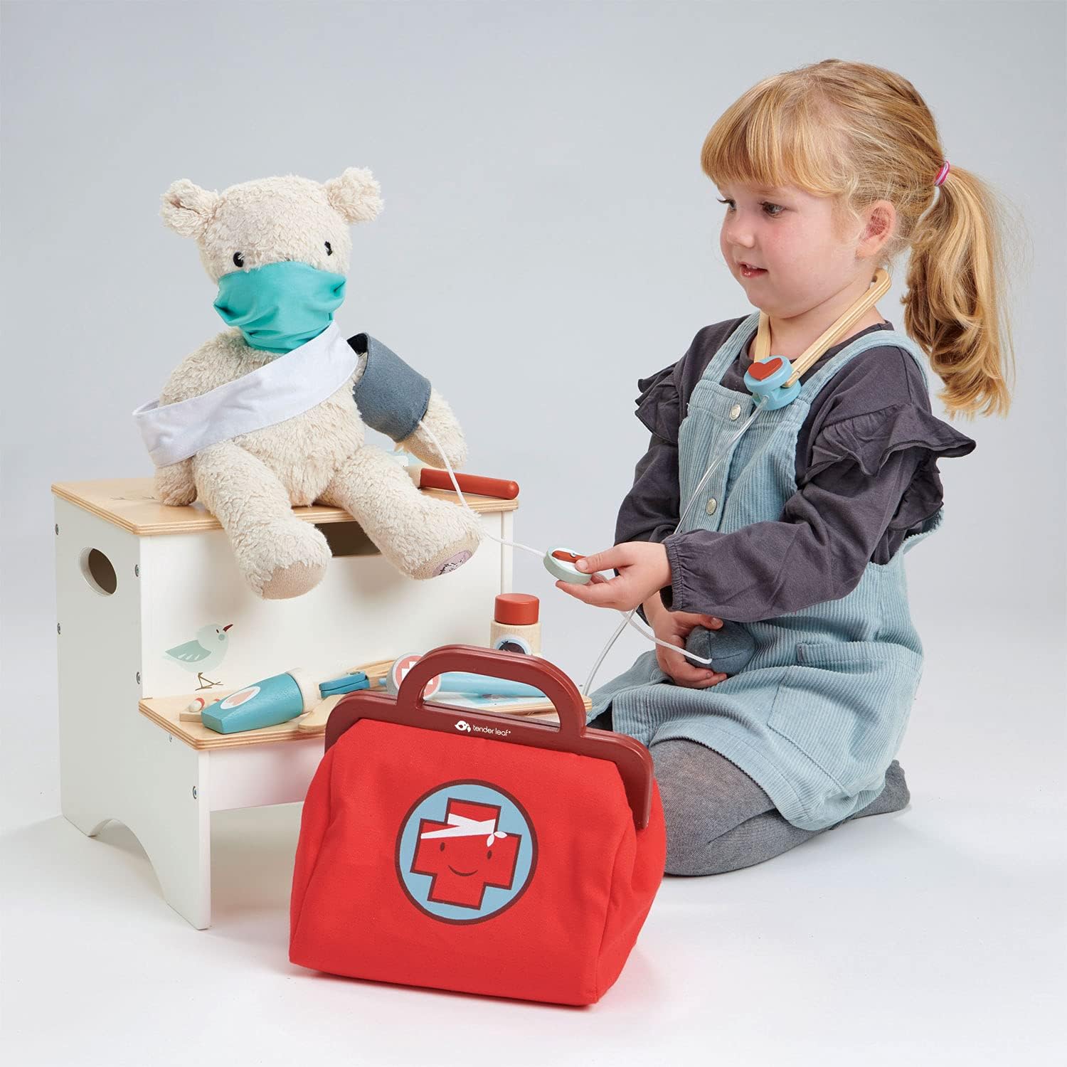 Tender Leaf Toys: A medical set with a trunk