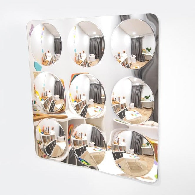 Tickit: Riese sichere konvexe Spiegelriese 9-Dome-Acrylspiegelpanel
