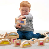 TickiT: drewniane klocki sensoryczne Sensory Block Set 16 el.