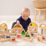 TickiT: drewniane klocki sensoryczne Sensory Block Set 16 el.