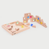 Klocki konstrukcyjne Tickit Wooden Building Gem Blocks 40 elementów