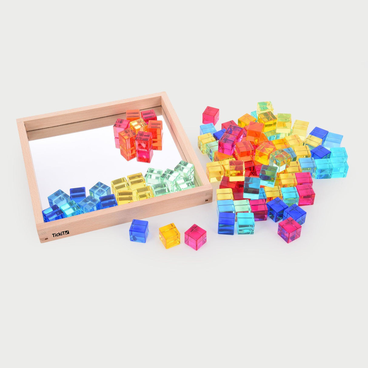 TickiT: taca z klejnotami Gem Cube Mirror Tray 100 el.