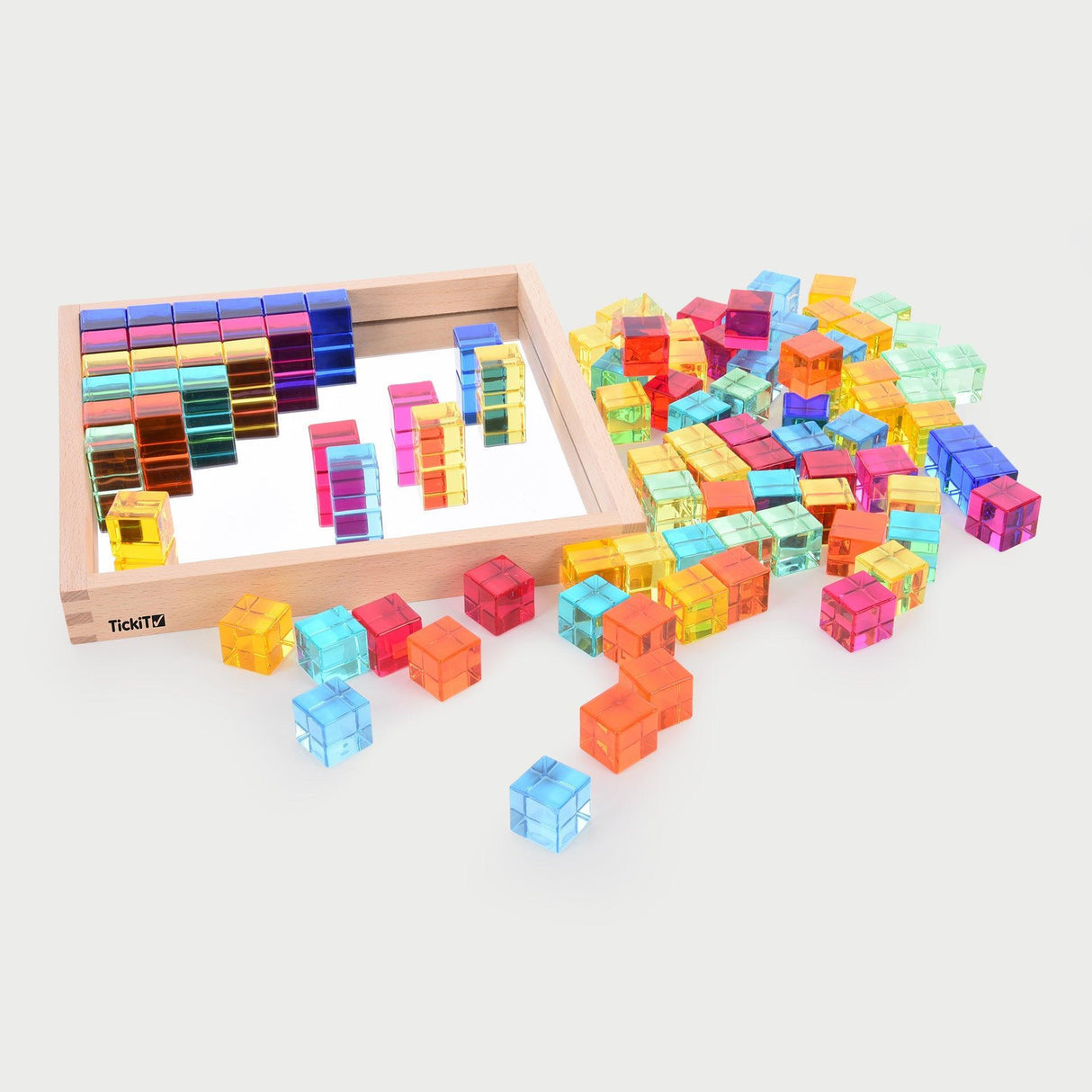 TickiT: taca z klejnotami Gem Cube Mirror Tray 100 el.