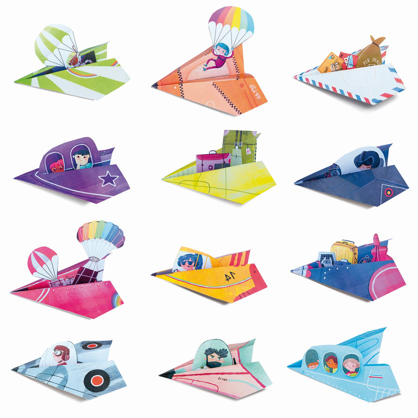 Origami Ludattica Samoloty Zestaw Kreatywny dla Dzieci