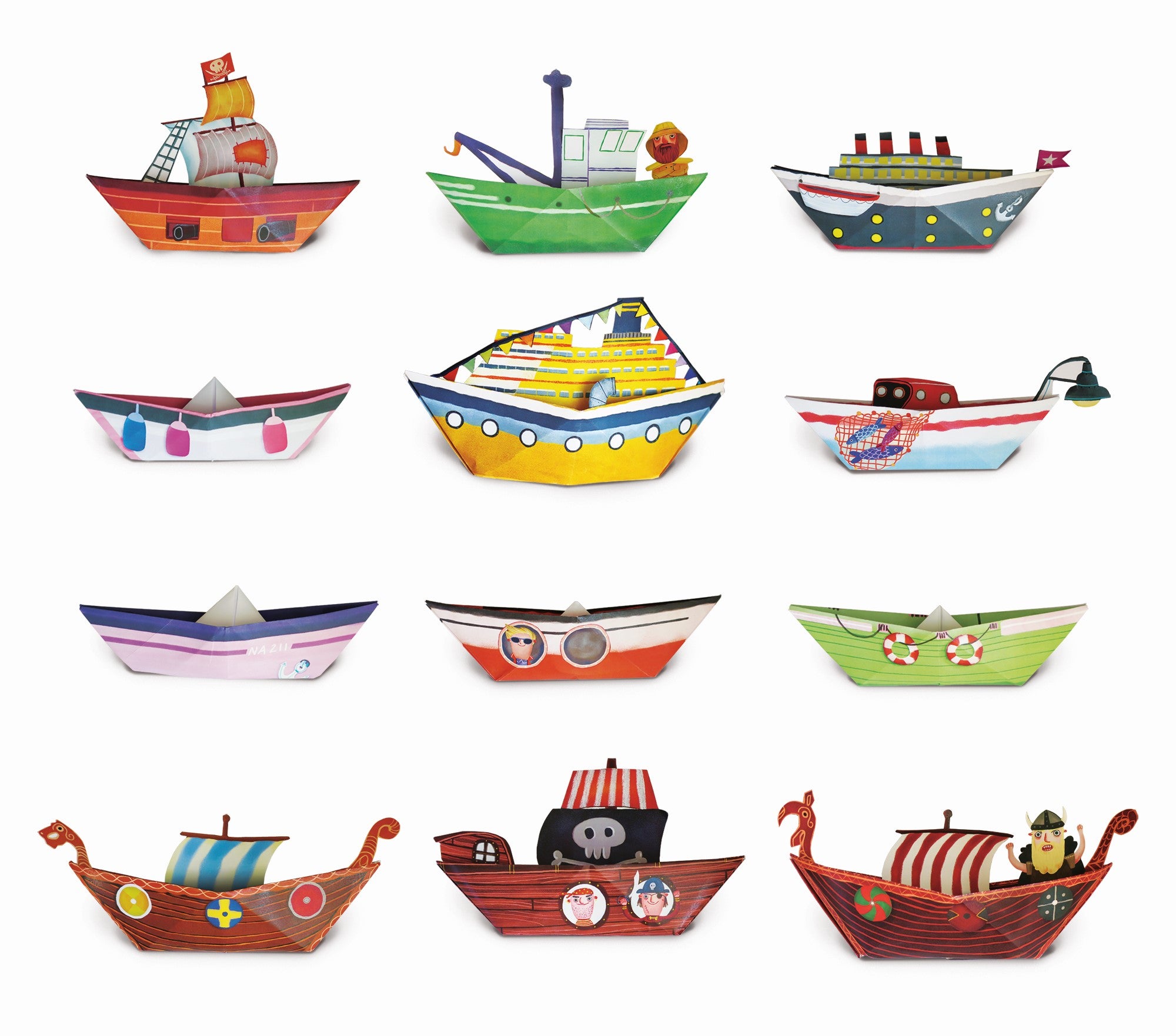 LEDATTICA: Origami Creative Set Ships and Boats