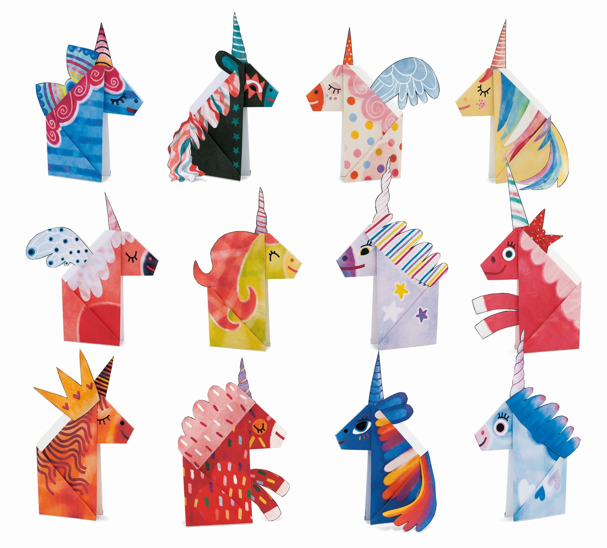 Ledattica: ensemble créatif Origami Unicorn