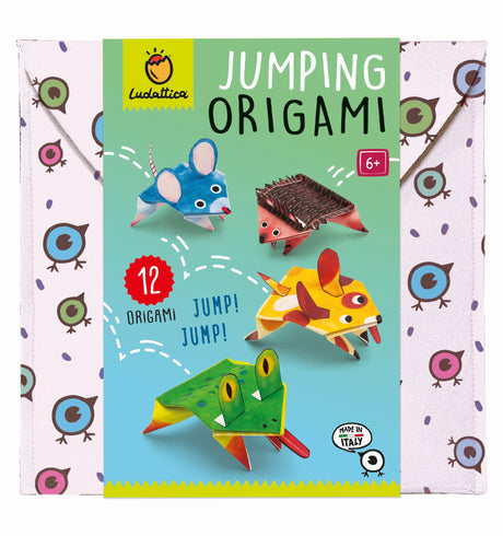Kreatywny zestaw Origami Ludattica Skaczące Zwierzaki dla dzieci rozwija skupienie i cierpliwość, zawiera instrukcje.