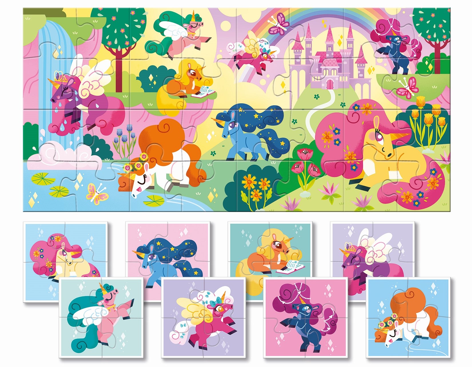 LEDATTICA: Double -sided puzzles for the youngest unicorns