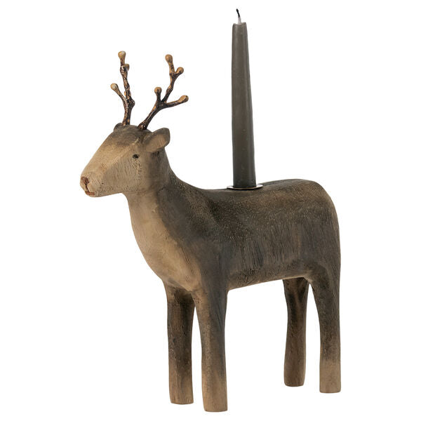 Maileg: dekoracja bożonarodzeniowa świecznik Reindeer Medium