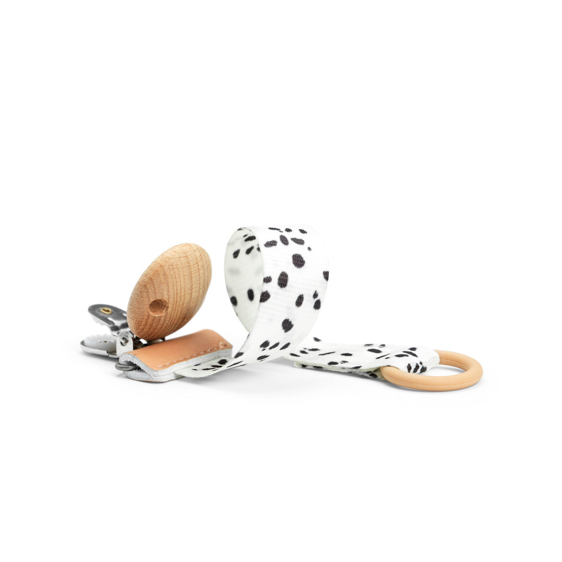 Elodie Details - wooden pacifier pendant - Dalmatian Dots