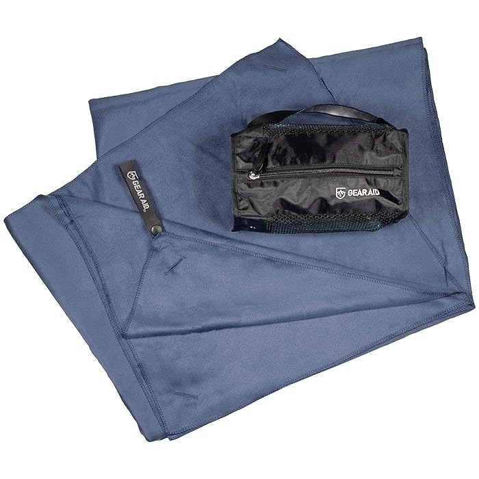 Ayuda de engranajes: toalla de microfibra de toalla azul marino