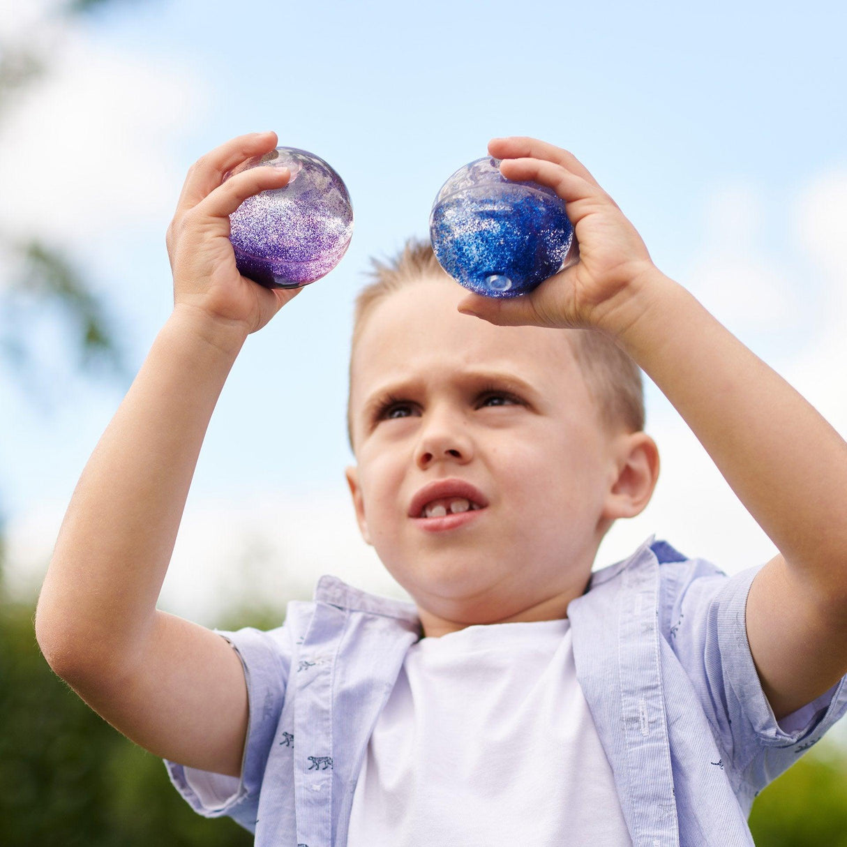 TickiT: brokatowe piłki sensoryczne Sensory Rainbow Glitter Balls 7 el.